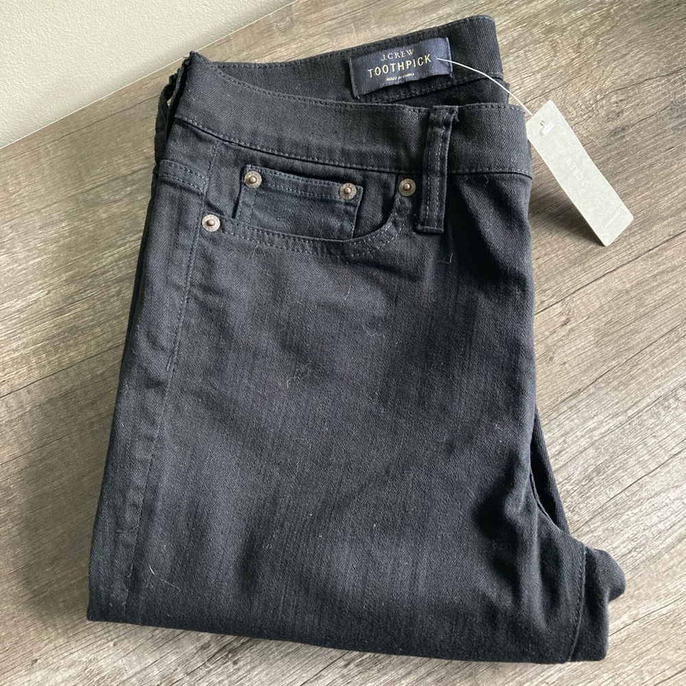 Black Toothpick Jeans J. Crew